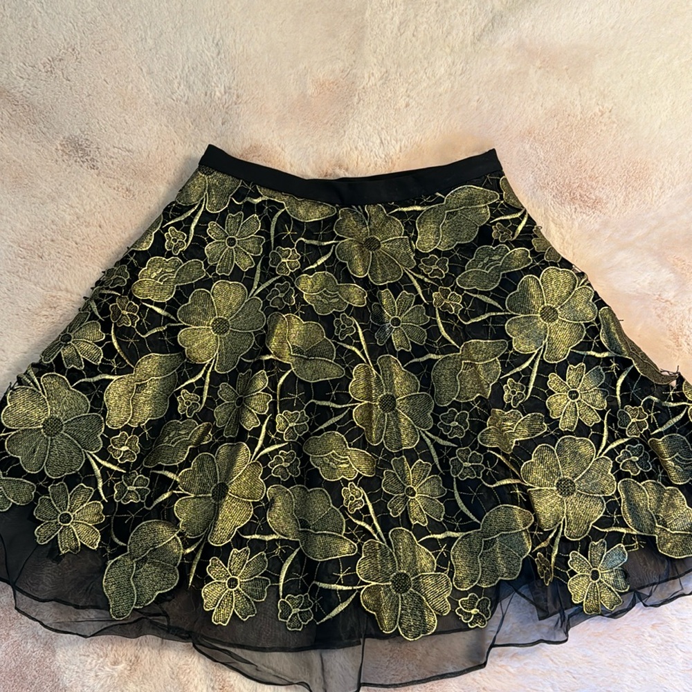 Anthropologie Eva Franco Lace Skirt